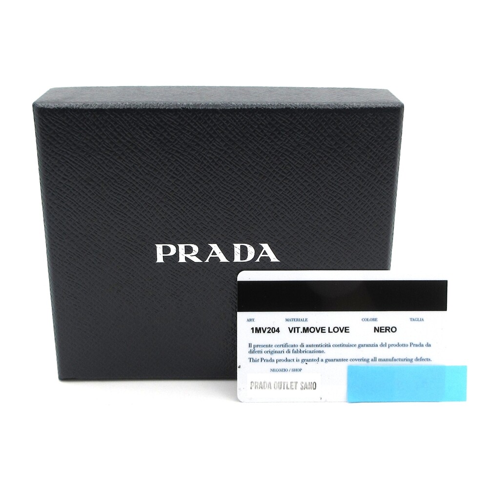 Prada Bifold Wallet 1MV204 Black Pink Multi - Picture 7 of 7